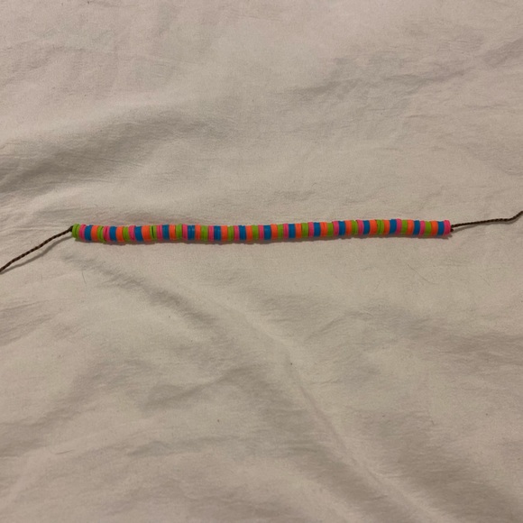 neon themed clay bead bracelet! - Picture 2 of 3